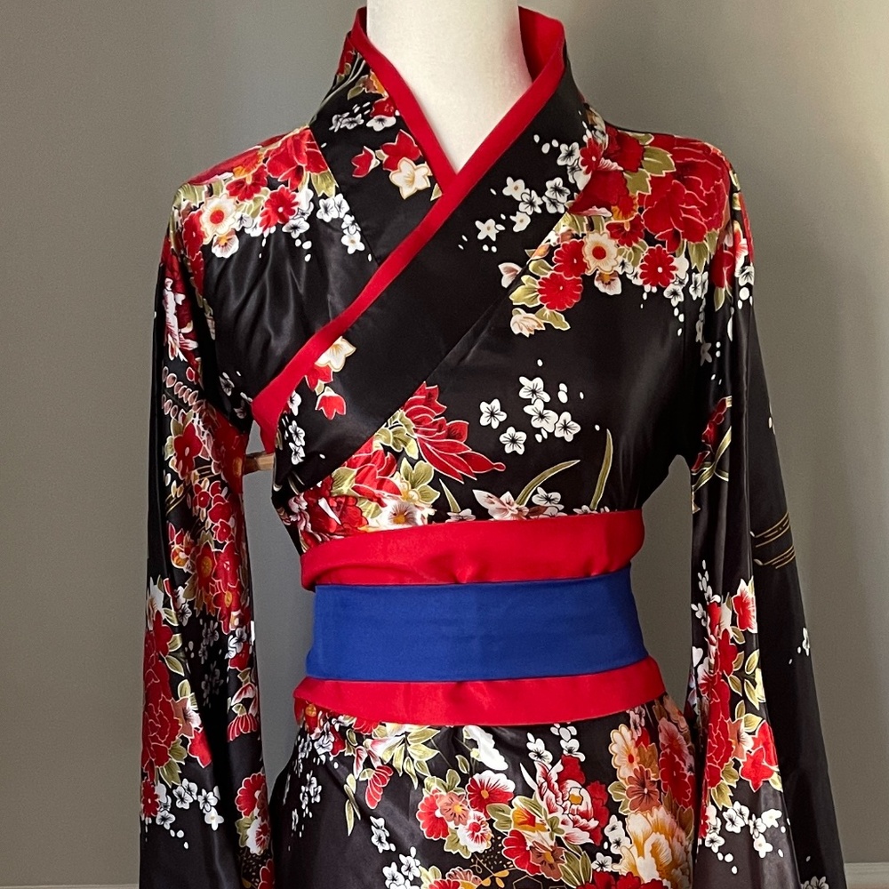 Women’s Flower Printing Japanese Kimono
